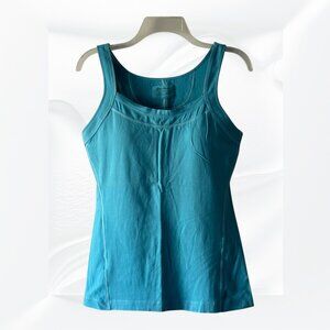 🌼 Eddie Bauer Turquoise Freedry Comforfy Cotton Sleeveless Tank Top size S